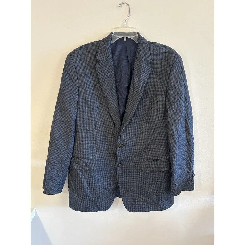 Ralph Ralph Lauren Dillard's Blazer Jacket Men's Size 42R Gray Silk & Wool Blend